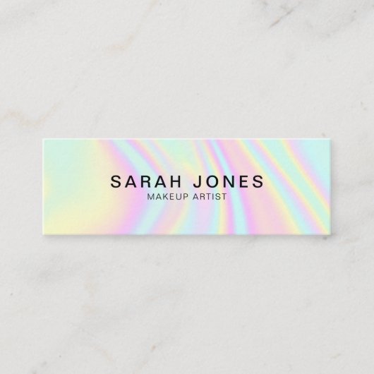 ホログラフィモダンックエレガント名刺 コーリングカード (正面)