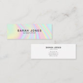 ホログラフィモダンックエレガント名刺 コーリングカード (正面/裏面)