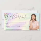 ホログラフィモダンックギフトカード証明書の追加ロゴ (正面)