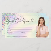 ホログラフィモダンックギフトカード証明書の追加ロゴ (正面/裏面)