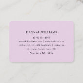 ホログラフィモダンックサロン 名刺 (裏面)