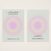 ホログラフィモダンックジュエリーイヤリングディスプレイカード (正面&裏面)