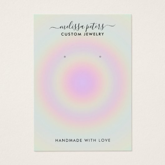 ホログラフィモダンックジュエリーイヤリングディスプレイカード (正面)