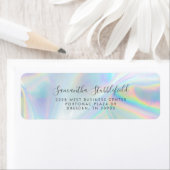 ホログラフィモダンックスクリプト差出人住所 ラベル (インサイチュ)