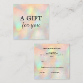 ホログラフィモダンックスタイリッシュ美しいサロン 割引カード