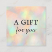 ホログラフィモダンックスタイリッシュ美しいサロン 割引カード (正面)