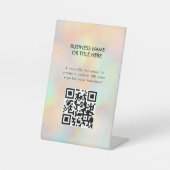 ホログラフィモダンックスタイリッシュ美しいサロン 台座サイン (正面)