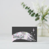 ホログラフィモダンックソーピー洗浄（ばちゃばちゃ）跳ねる 名刺 (スタンド正面)