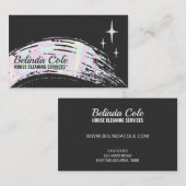 ホログラフィモダンックソーピー洗浄（ばちゃばちゃ）跳ねる 名刺 (正面/裏面)