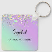 ホログラフィモダンックパステルグリッター キーホルダー (裏面)