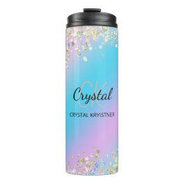 ホログラフィモダンックパステルグリッター タンブラー