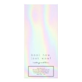 ホログラフィモダンックパステルglamサロンサービスメニュー ラックカード (裏面)