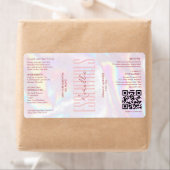 ホログラフィモダンックピンク浴体美しい血清 ラベル (インサイチュ)