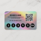 ホログラフィモダンックファンシーテクチャQRコード ロイヤリティカード (裏面)