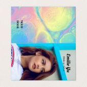 ホログラフィモダンックフォトロゴメイクアップアーティスト 名刺 (外部フラット)