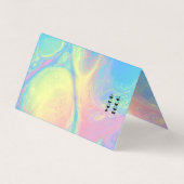 ホログラフィモダンックフォトロゴメイクアップアーティスト 名刺 (裏面)