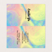 ホログラフィモダンックフォトロゴメイクアップアーティスト 名刺 (内部フラット)