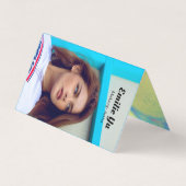 ホログラフィモダンックフォトロゴメイクアップアーティスト 名刺 (正面)