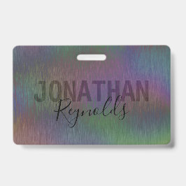 ホログラフィモダンックメタル名モノグラム – バッジ