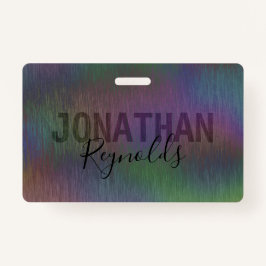 ホログラフィモダンックメタル名モノグラム – バッジ