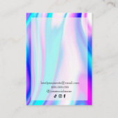 ホログラフィモダンックユニコーンネックレスピアス 名刺 (裏面)