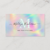 ホログラフィモダンックユニークプロフェッショナルQRコード 名刺 (正面)