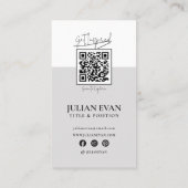 ホログラフィモダンックラックスブラックモノグラム 名刺 (裏面)