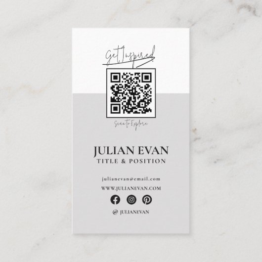 ホログラフィモダンックラックスブラックモノグラム 名刺 (裏面)