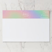 ホログラフィモダンックレインボー効果金属フレーム ペーパーパッド (正面)