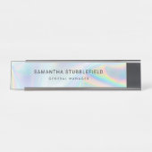 ホログラフィモダンック事業従事者 デスクネームプレート (正面)