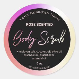 ホログラフィモダンック体スクラブラベル ラウンドシール