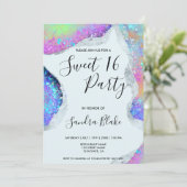 ホログラフィモダンック光虹色 招待状 (スタンド正面)