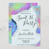 ホログラフィモダンック光虹色 招待状 (正面/裏面)