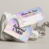 ホログラフィモダンック共有ザラブ美容師 紹介カード