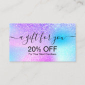 ホログラフィモダンック割引カード 割引カード (正面)