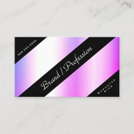 ホログラフィモダンック効果パステルパープルグラディエント 名刺