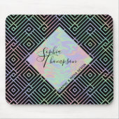 ホログラフィモダンック対称パターン – マウスパッド (正面)