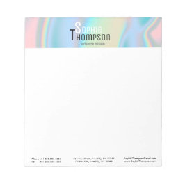 ホログラフィモダンック液大理石 ノートパッド