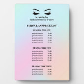 ホログラフィモダンック睫毛サロンサービスリスト フォトプラーク (正面)