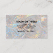 ホログラフィモダンック箔トレンディー 名刺 (裏面)