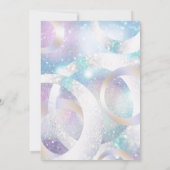 ホログラフィモダンック箔円ホログラフ 招待状 (裏面)