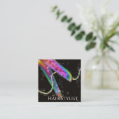 ホログラフィモダンック簡易四角形名刺 スクエア名刺 (スタンド正面)