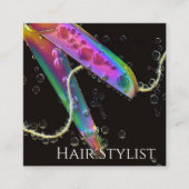 ホログラフィモダンック簡易四角形名刺 スクエア名刺 (正面)