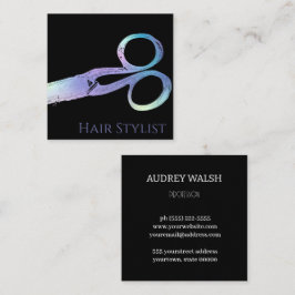 ホログラフィモダンック簡易四角形名刺 スクエア名刺