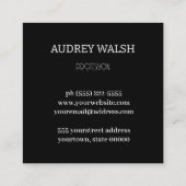 ホログラフィモダンック簡易四角形名刺 スクエア名刺 (裏面)