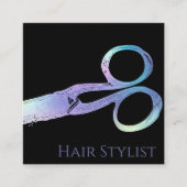 ホログラフィモダンック簡易四角形名刺 スクエア名刺 (正面)