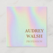 ホログラフィモダンック簡易四角形名刺 スクエア名刺 (正面)