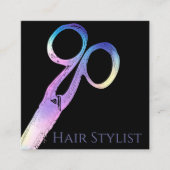 ホログラフィモダンック簡易四角形名刺 スクエア名刺 (正面)