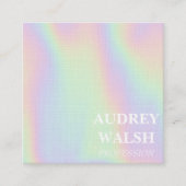 ホログラフィモダンック簡易四角形名刺 スクエア名刺 (正面)