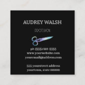 ホログラフィモダンック簡易四角形名刺 スクエア名刺 (裏面)